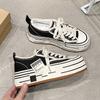 Spring thick-soled heightening muffin board shoes women's European white shoes casual muffin tide