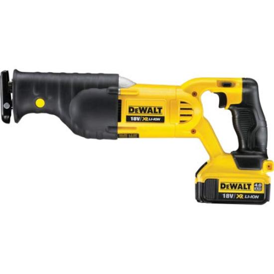 DeWalt Cordless Reciprocating Power Cutting Brushless Free 4Ah Battery Chargers DCS380M2 (DEWALT) Saw, Tool, Tool, Motor, Angle, 4-Way Clamp, 18V, (2