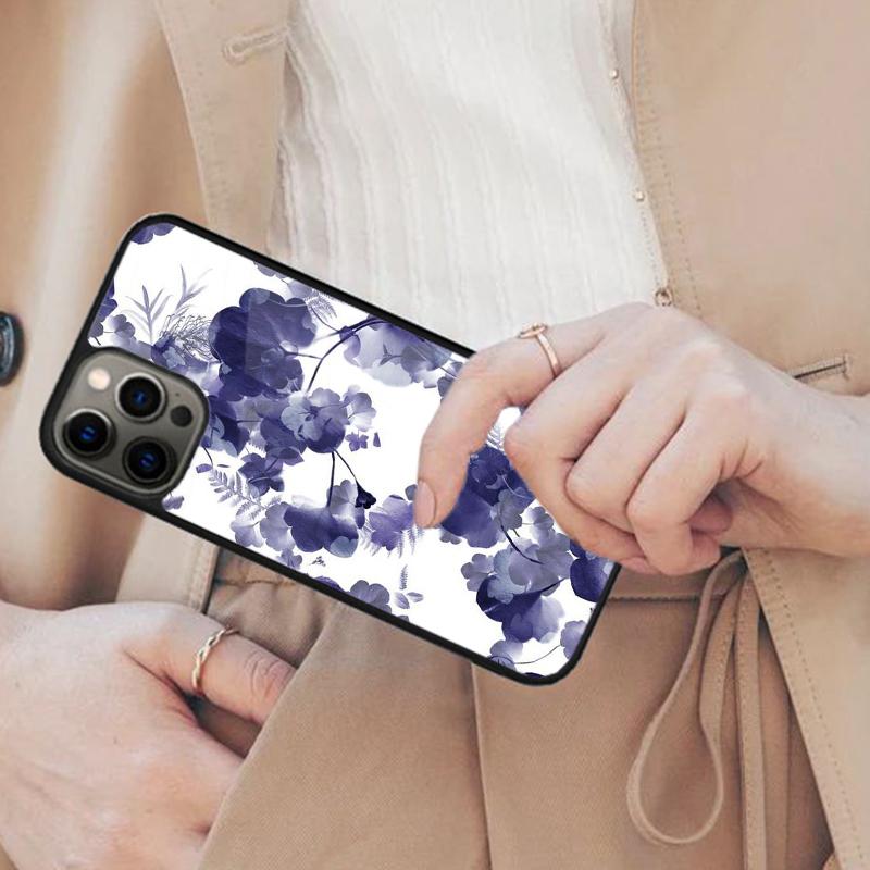 Romantic Pink Teal Watercolor Chic Floral Magnetic Phone Case For APPLE iPhone 17 Air 16 14 13 12 Pro Max 15 Plus MagSafe Cover
