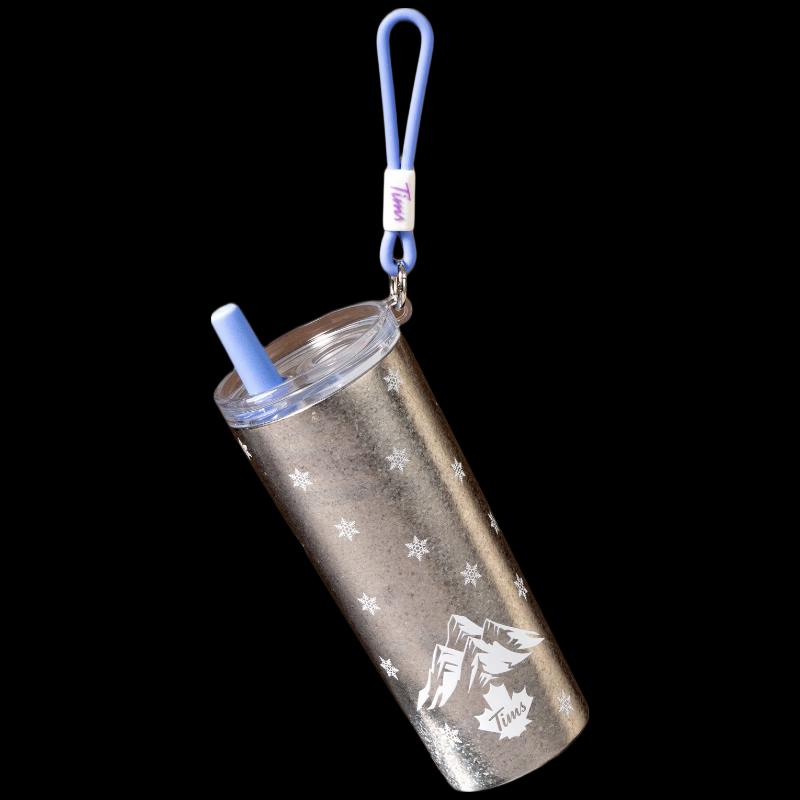 TIMS Pure Titanium Insulated Coffee Straw Cup