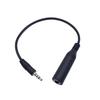 6.35mm Female to 3.5mm 4-Pole Male Audio Cable for Piano, Guitar, Microphone, Headphones, and Speakers.