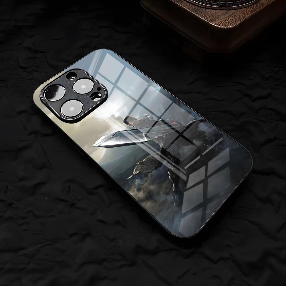 

L-Lineage 2 Phone Case For IPhone 17 Air 16 E Pro Max 15 14 13 Mini 12 Pro 11 Max Plus Black Glass Cover iPhone 11