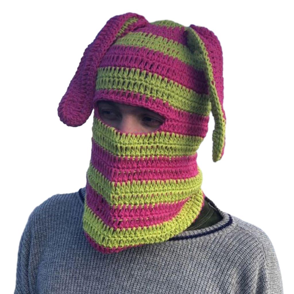 Girls Knit Beanie Hat Easter Photo Prop Cute Devil Horn Hat Costume Y2K Easter Horn Decorations Winter Knitted Hats