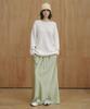 CITTA Relaxed Satin Maxi Skirt_Cts624(Green)