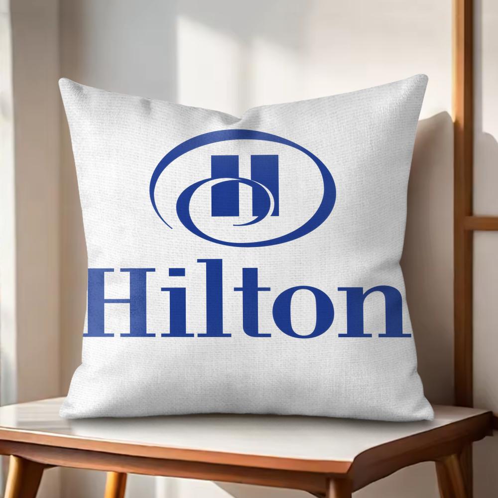 

Luxury HHiltonS Design Cushion Cover Natural Linen Organic Fabric DoubleSided Printing Couch Pillow Covers Home Decor 30x30cm
