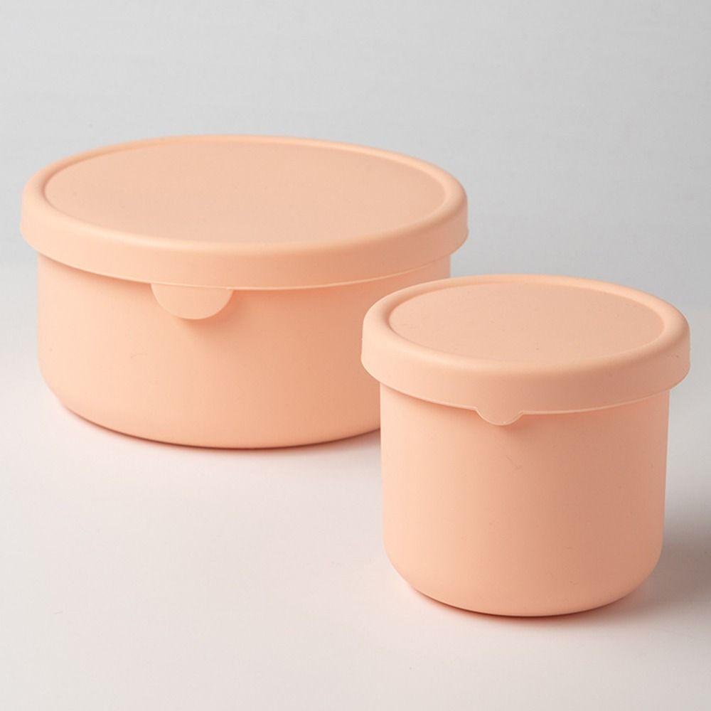 Reusable Lunch Boxes Lids Silicone Bowl Eco-friendly Freezer Molds  Kids