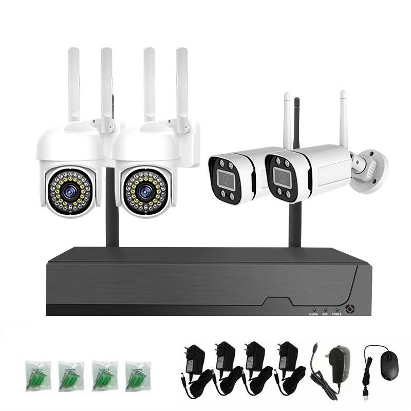 5 Million Wireless 4/8-Channel PTZ Camera NVR Kit with Remote Viewing WiFi Surveillance