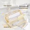 RosyPosy Transparent Prism Pencil Case: Spacious, Triple-Zipper Design for Students