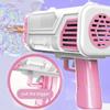 36-Hole Bazooka Bubble Machine Toy Electric Soap Water Bubble Blower With Light Summer Party Outdoor Toy For Kids Children Gift