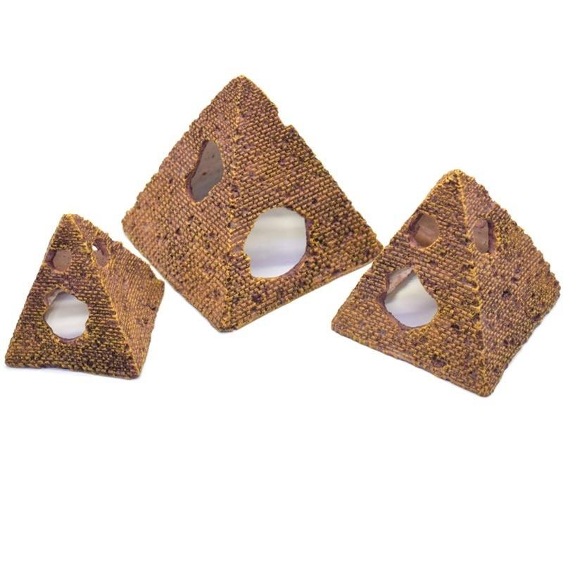 Akwarium Ornament Krajobraz Symulacja Piramida Krewetka Ryba Schronisko Dekoracja Akwarium
