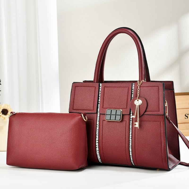 Two-piece set, mother and child bag, new handbag, casual shoulder bag, fashion messenger bag.