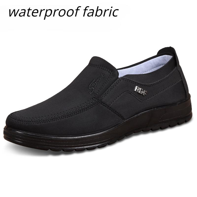 

Fashion 2025 Autumn Men s Casual Breathable Cloth Shoes Low Top Flat Shoes Men s Lace up Waterproof Leather Casual Shoes Lazy Men s Shoe 39