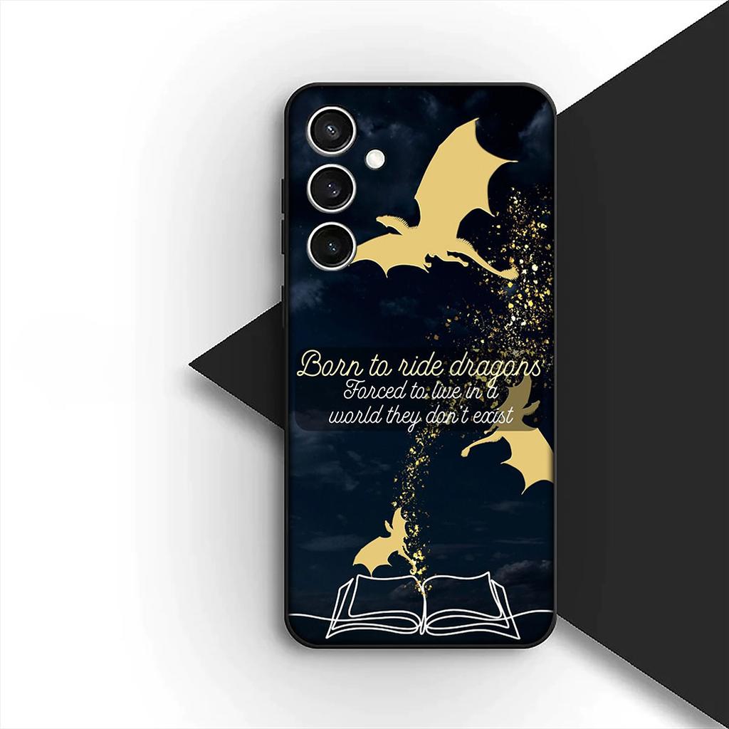 Vierte Flügel Drachen Silikonhülle für Samsung Galaxy A36 A55 A26 A05 A06 A14 A50 A51 A53 A54 A12 A13 A23 A35 Hülle Handyhülle