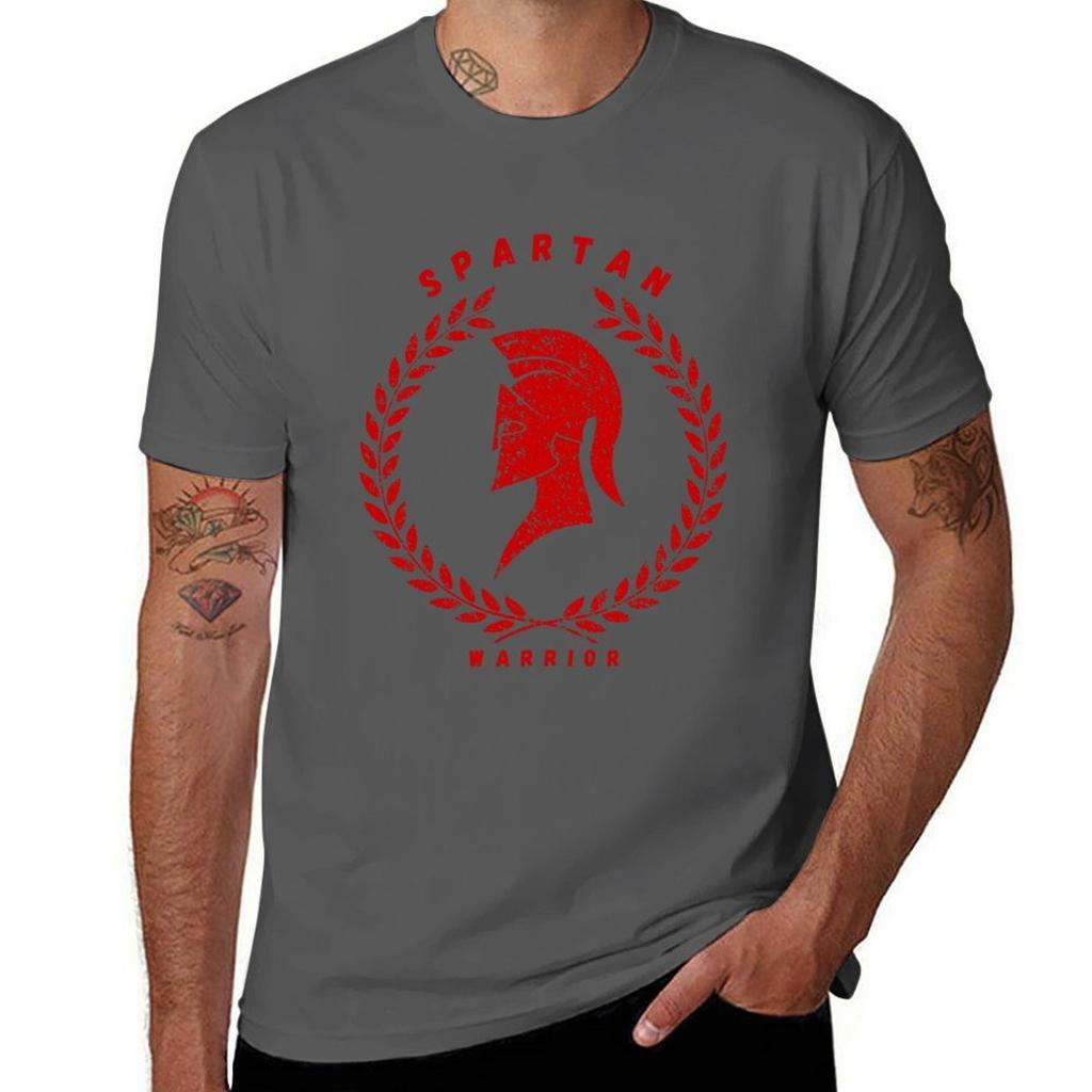 Spartan Warrior Tshirt Large Size Casual Short Sleeve Top