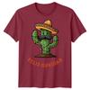 Cactus Feliz Navidad Christmas Holidays Unisexs TShirt Festive Sombrero Tee