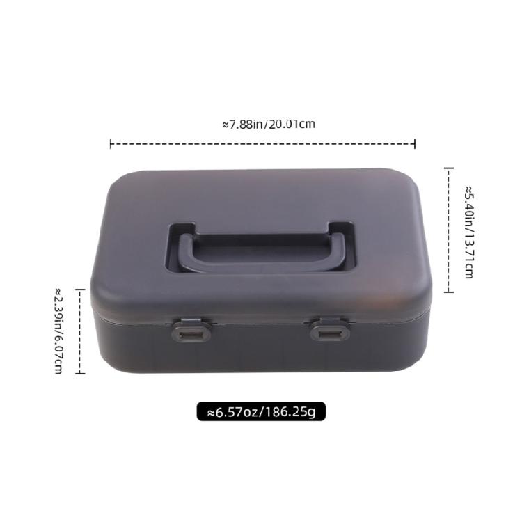 Fishing Tackle Box Lure Organizers Tray Tool Box Lure Storage Box with Removable Dividers Portable Storage Tray