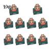 Display Cards 10 Pcs 3D Christmas Greeting Card, Cute Tree Santa Snowman Handwritten Holiday Notes Wreath Design for Festive Messages, Wishes Claus