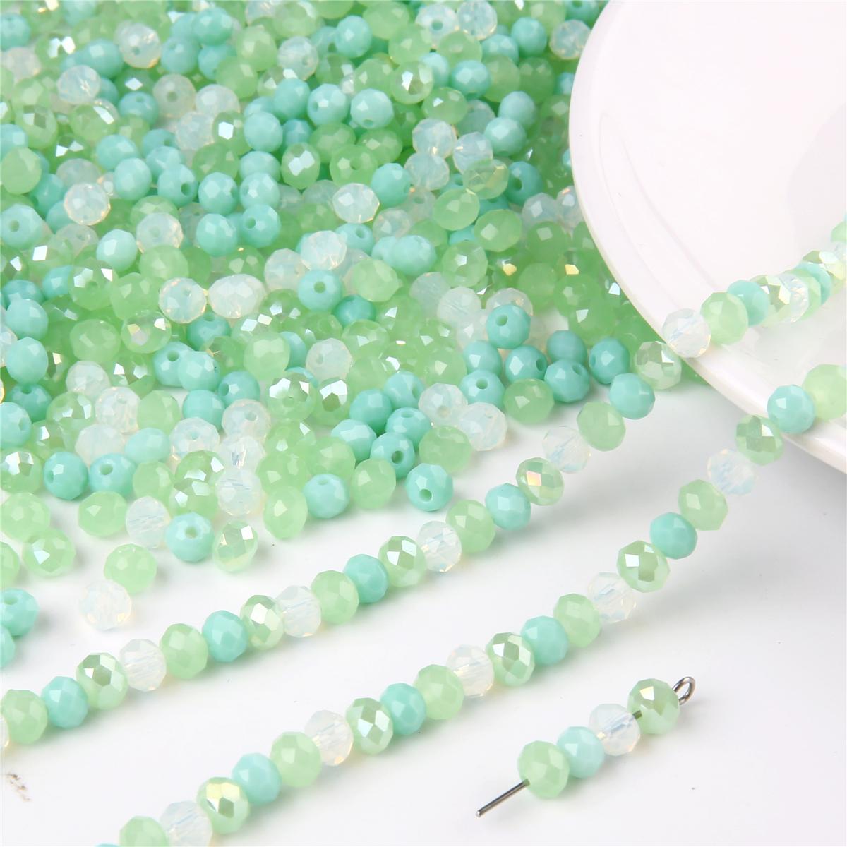 

100 шт. 6x4 мм австрийские граненые хрустальные бусины, подвески, круглые круглые свободные бусины-разделители для изготовления ювелирных изделий, браслет, серьги, аксессуары