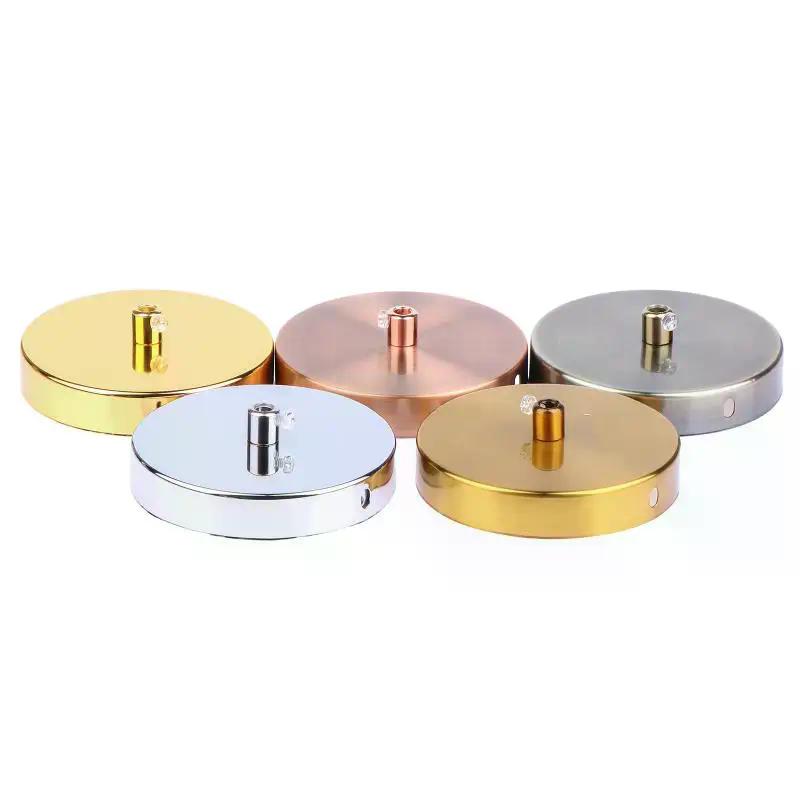 Ceiling Plate Vintage Round 10CM Multiple Colors Lighting Accessories For Pendant Lamp Disc Base Ceiling Canopy