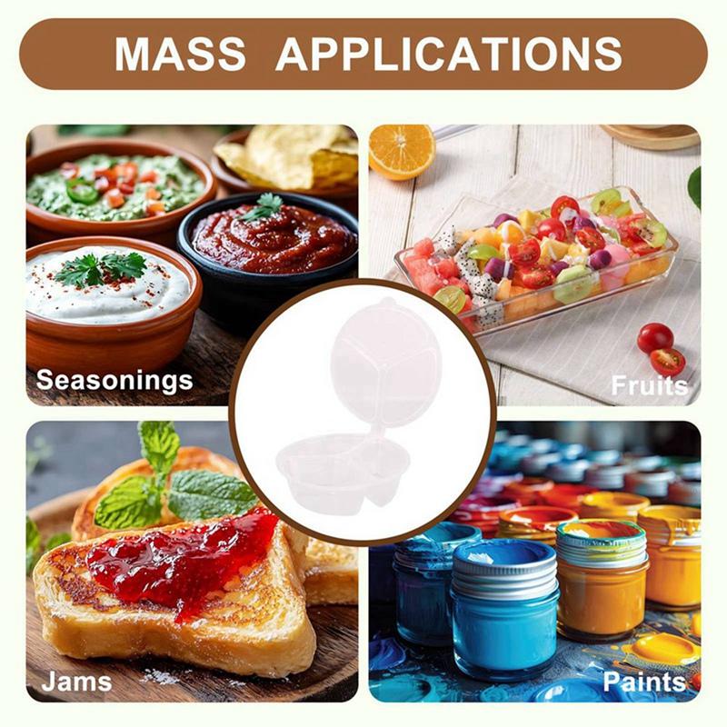 180ml Disposable Sauce Box Seasoning Box Condiment Containers with Lids