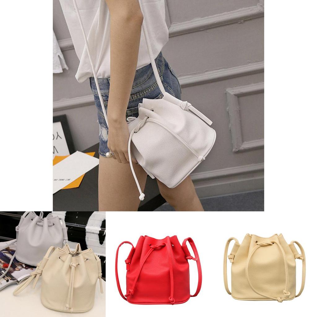 Elegant Hot Sale Women Handbag Small Bucket Shape Bags Pu Leather Shoulder Crossbody Bag With Timeless Design