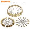 45Pcs Premium 50mm Brass Wire Brush Mix Set 3 Different Shapes Wheel/Cup/Pen For Rotary Tool Die Grinder