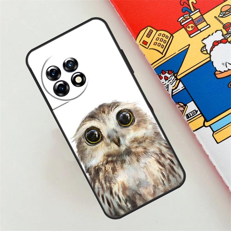 Owl Watercolor Animal Case For OnePlus Nord CE 4 3 2 Lite N10 N20 N30 OnePlus 12 11 9 10 Pro 10T 9R 10R 12R Cover