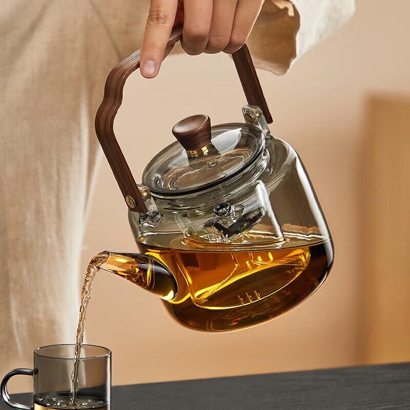 YIHUTEA Heat-Resistant Glass Teapot with Infuser