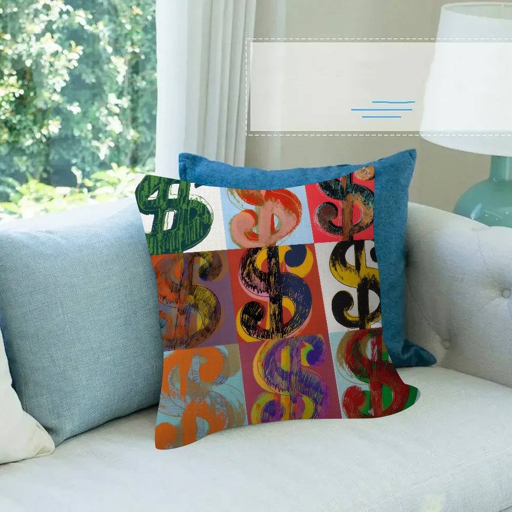 Art A-Andy Warhol Colors Cushion Cover 30X50 Polyester Sofa Cushions Decorative Throw Pillows Home Decoration Pillowcover