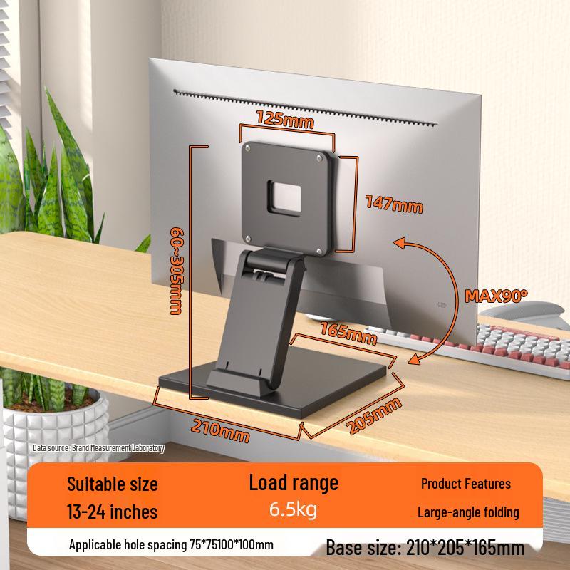 Height-Adjustable Rotating Computer Monitor Stand for 22-34 Inch Screens