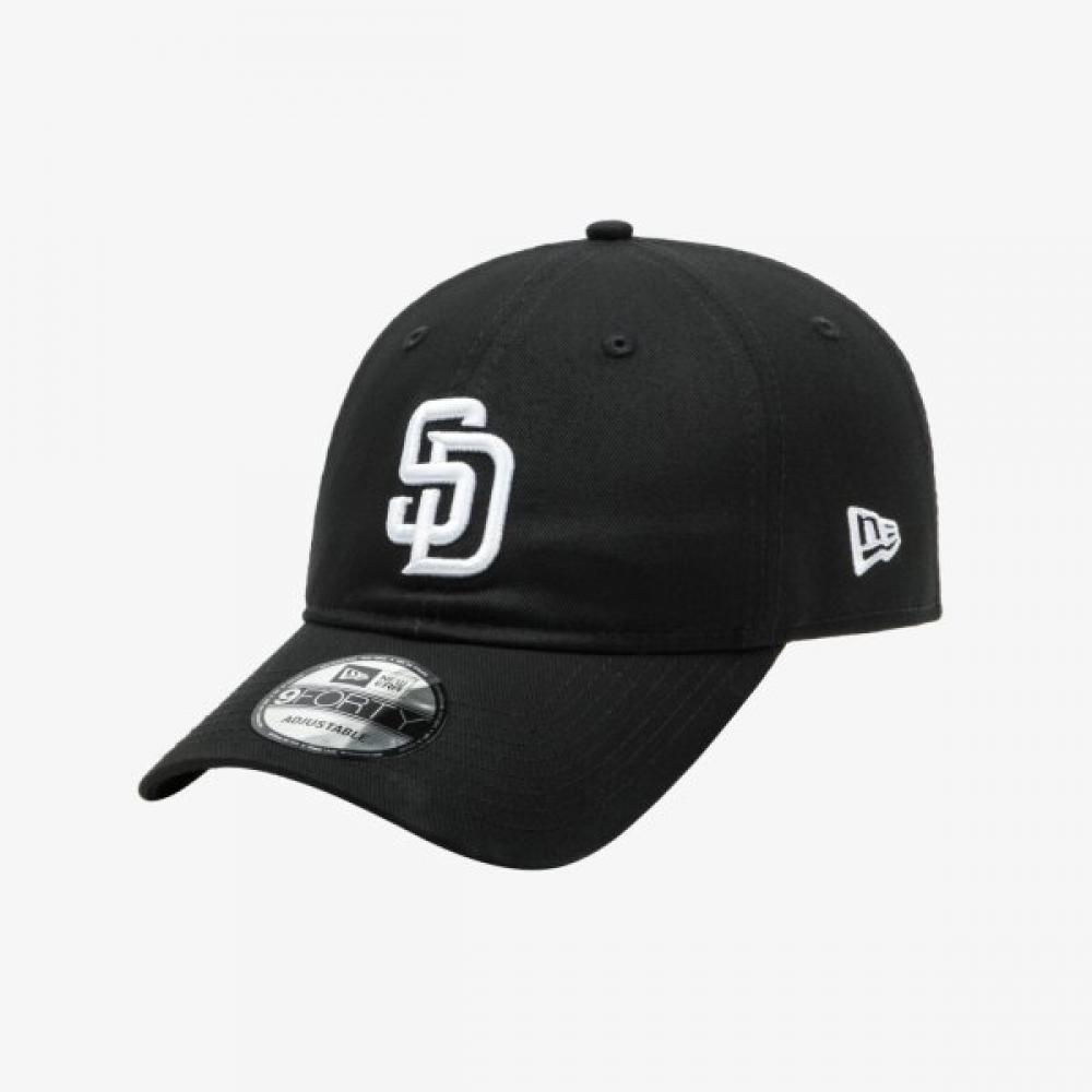 New Era San Diego Padres Unstructured Ballcap Medium Logo Black 14392418
