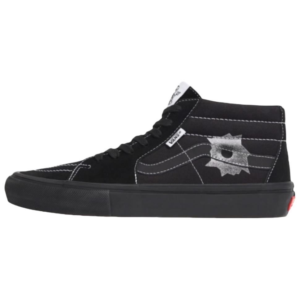 New Vans Skate Grosso Mid Supreme X Nate Lowman Black VN0A5KS1BLK