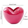 Heart Pen Holder For Desk Makeup Brush Organizer Multifunctional Makeup Brush Holder For Desk Valentine's Day 3D Table Decor