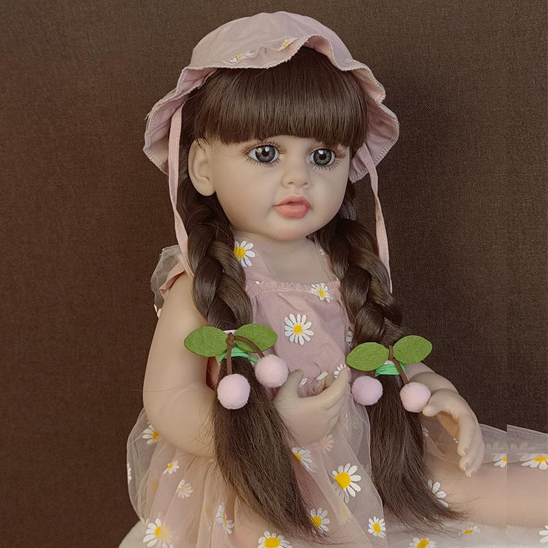 Jucărie pentru copii renăscuți din silicon de 55 cm pentru tot corpul