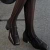 Absolutely! Retro Mary Jane shoes 2025 French temperament black word with square head thick heel single shoes with skirt
