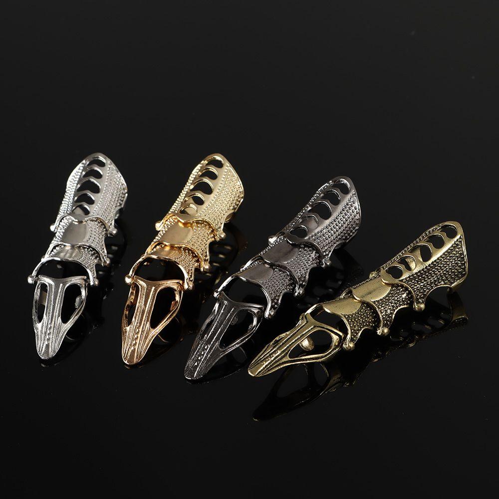 New Halloween Full Finger Punk Rings Rock Scroll Finger Claw Ring Joint Armor