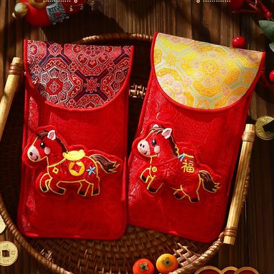 Red Envelopes Embroidery Design 2026 Lunar New Year Packet Lunar New Year 2026 Red Envelopes For Spring Festival Marriage