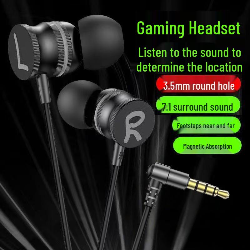 

Elbow Interface Type-C Wired Noise-Cancelling Gaming Earbuds for Esports & PUBG - Y7