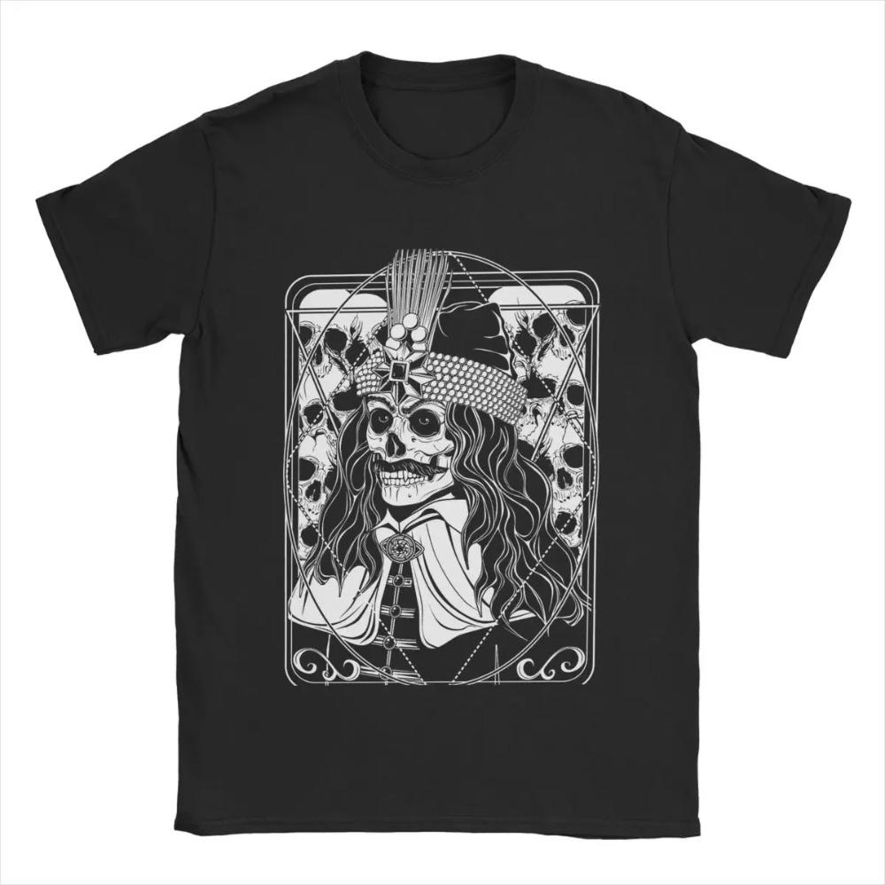 Men's T-Shirt Vlad Dracula A Skull Portrait Casual Pure Cotton Tee Shirt Short Sleeve T Shirts Crewneck Tops Graphic