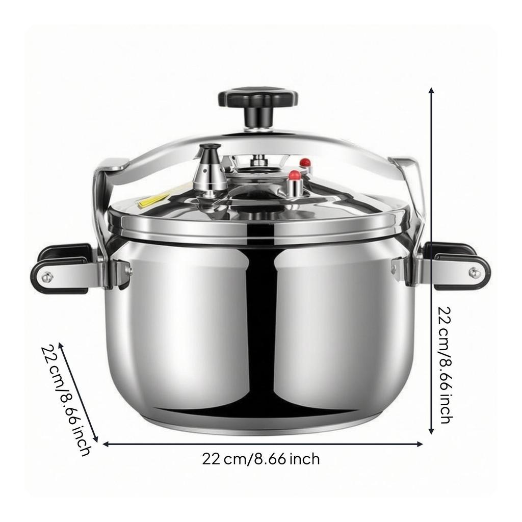 304 Stainless Steel Pressure Cooker Non-Electric with Locking