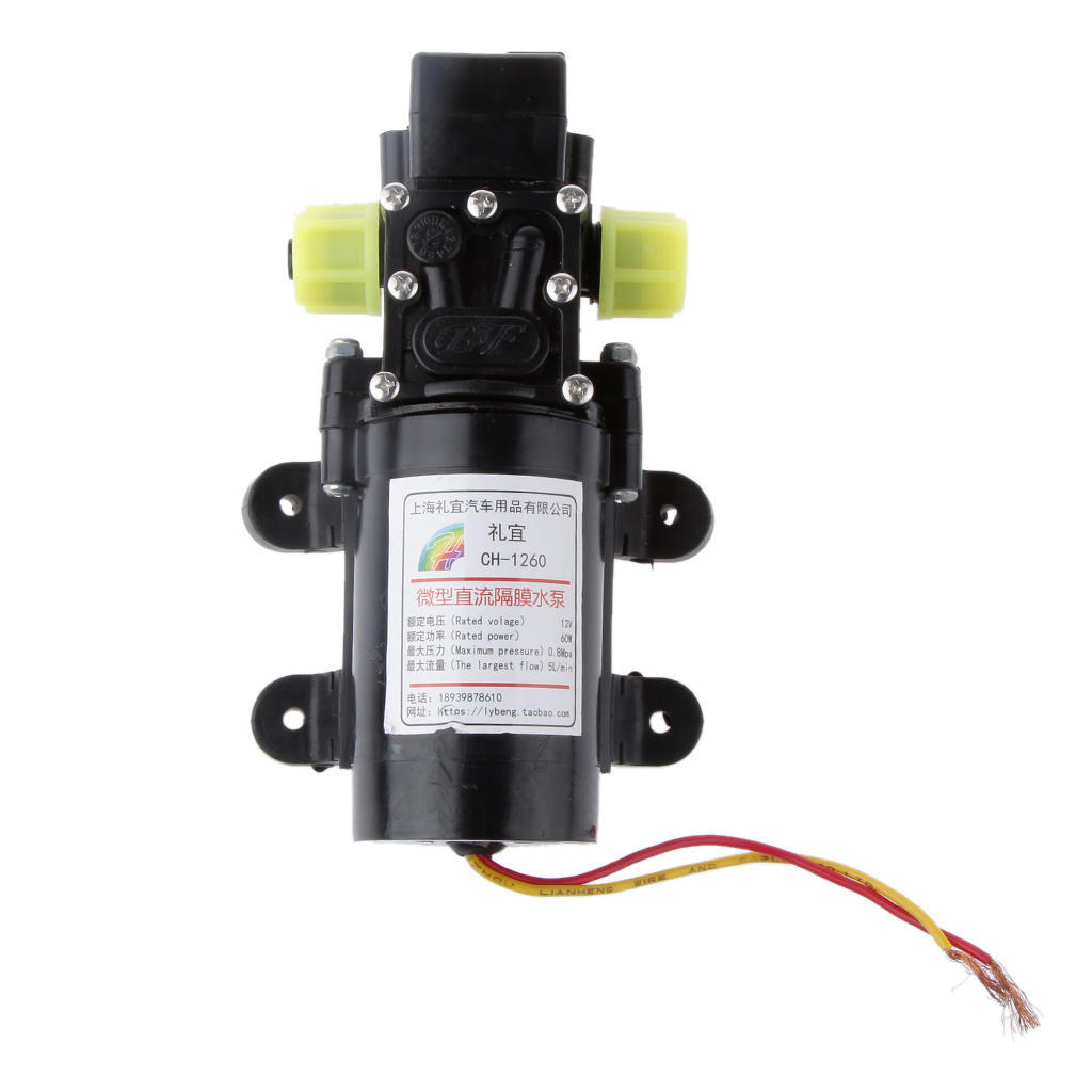 2PCS 100PSI 4L//Min High Pressure Diaphragm Water Pump For RV CARAVAN BOAT 12V