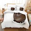 Chocolate Pattern Bedding Set Single Twin Full Queen King Size Anime Duvet Cover for Adult Kid Bedroom