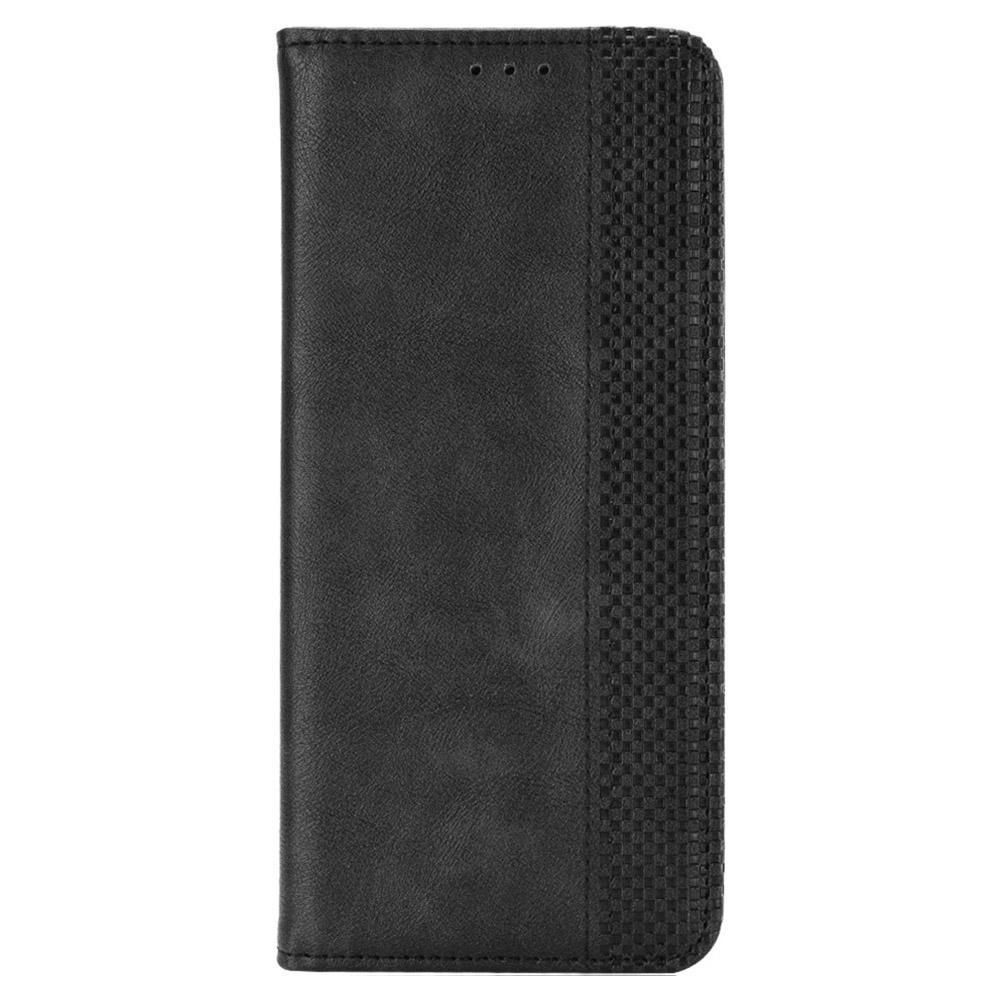 Stand Wallet Phone Case for Samsung Galaxy S23 FE,Retro PU Leather Protective Phone Cover