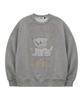 WAIKEI Vintage Cloud Drawing Raglan Sweatshirt Gray