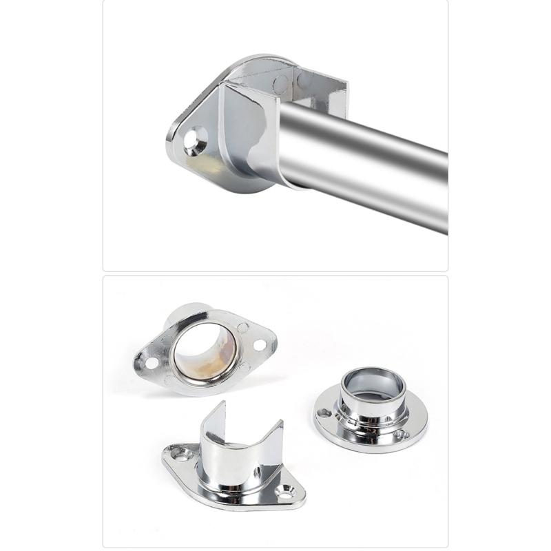 Closet Rod Sockets Wardrobe Bracket for Curtain Closet Rod Flange Socket set