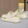 Women's Trendy Non-Slip Odor-Resistant Closed-Toe Summer Crocs with Thick Soles for Casual Outdoor Wear