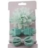 3pcs Elastic Princess Headbands Children Skinny Stretchy Bowknot Elastic Hair Band