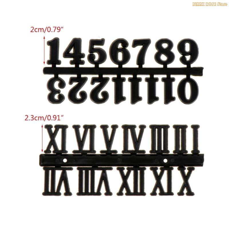 K1AE Arabic Roman Numeral Clocks Number Plate Taste Wall Clock Accessories DIY Craft