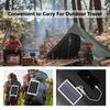 Solar Panel 2W With USB Outdoor Phone Charger Waterproof For Hiking And Camping Portable Solar Charging 5V Mobile Power Supply