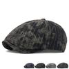 Vintage Octagonal Beret Men Spring Summer Tie-Dye Newsboy Cap Forward Cap